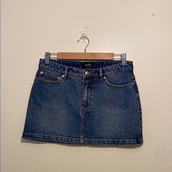 A.P.C. Dresses & Skirts - A.P.C. Denim Blue Mini Skirt Casual Chic. Size 38